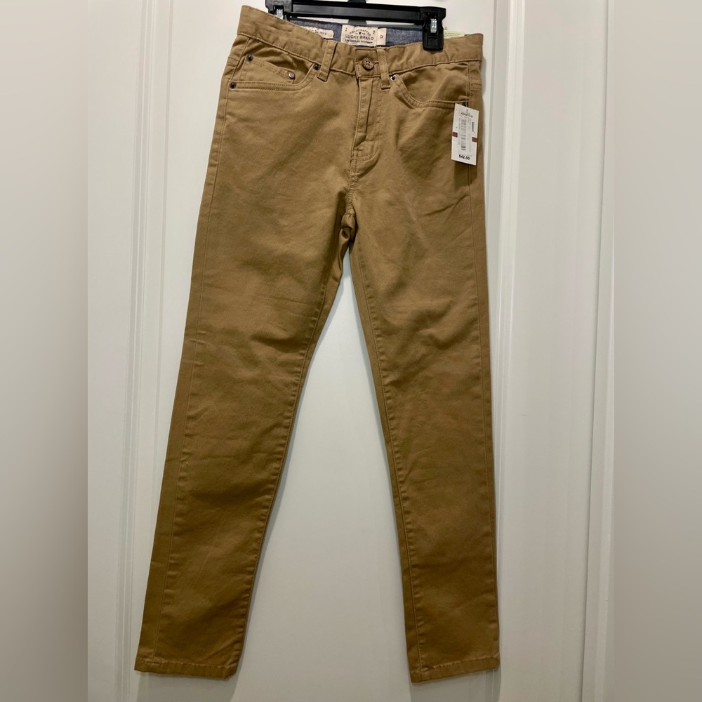 Lucky Brand Kids Tan Athletic Skinny Pants
